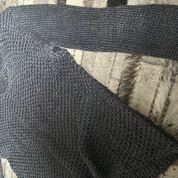 Helmut Lang Linen Knit Sweater Grey Blue Size Large - Picture 6 of 7